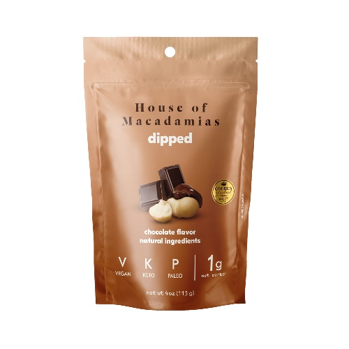 Chocolate Macadamia Dipped Nuts (4oz x 6 Bags)