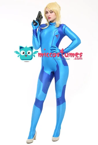 Metroid Samus Aran Zero Suit Cosplay Costume