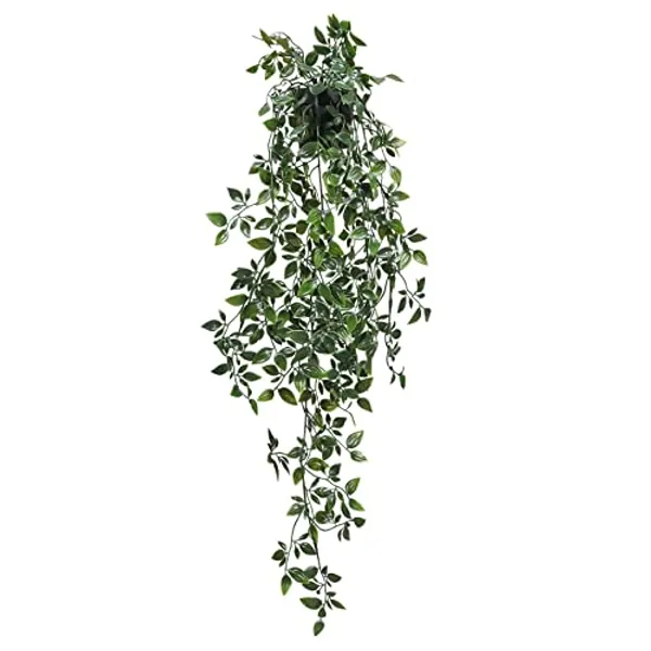 TOTOGA Fake Potted Plants 1 Pack Artificial Hanging Plants for Wall Home Room Office Indoor Decor