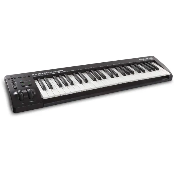 M-Audio Keystation 49 MK3 - Semi Weighted 49 Key USB MIDI Keyboard Controller with Assignable Controls, Pitch and Mod Wheels, and Software Included - 49 Keys