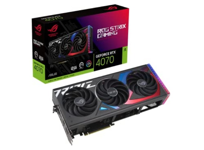 ASUS ROG Strix GeForce RTX™ 4070 Gaming Graphics Card (PCIe 4.0, 12GB GDDR6X, DLSS 3, HDMI 2.1, DisplayPort 1.4a) - ROG Strix - Non-overclock - ROG-STRIX-RTX4070-12G-GAMING