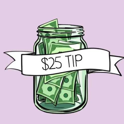 $25 Tip