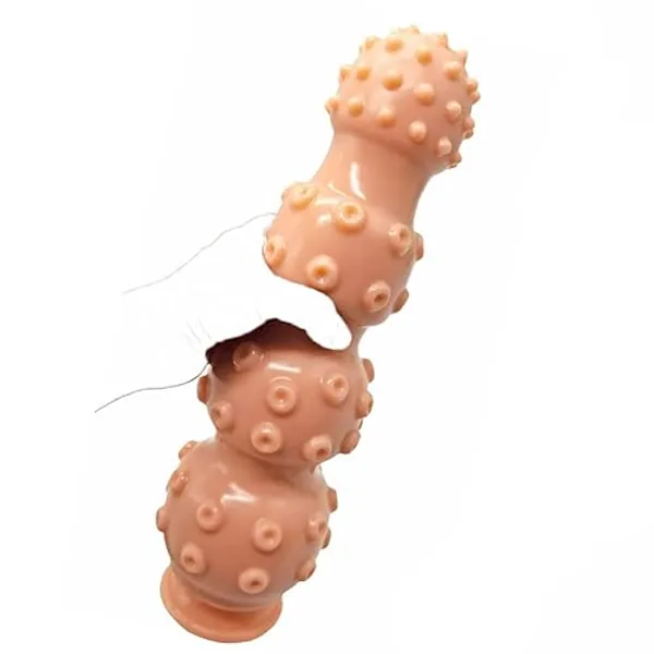 Acudani 13.8 Inch Super Long Anal Plug Dildo with Strong Suction Cup, Flexible Butt Plug for Men and Women Sex Toy, Flesh