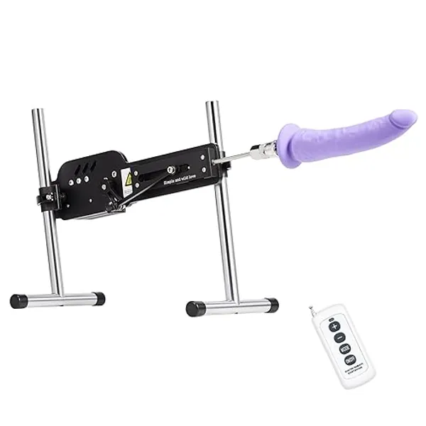 SENSUA Thrusting Dildo Sex Machine with Remote Control, Automatic Dildo Thrusting Machine Gun for Vaginal Anal Sex Massage, Adult Toy for Men Women Couples, Electric Dildo Machine w 8" Attachment