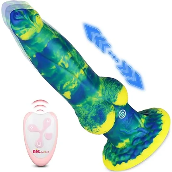 8.8in Thrusting Dildo Anal Sex Toys - 2023 Upgrade Vibrating Dildos Adult Toys Thrusting Vibrator with 7 Modes for G-spot Stimulation, Huge Anal Dildo Adult Sex Toys & Games for Women Couples
