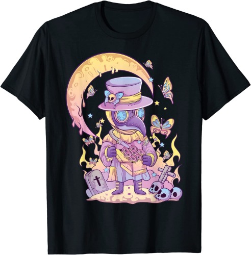 Pastel Goth Cute Creepy Plague Doctor Kawaii Menhera Wiccan T-Shirt