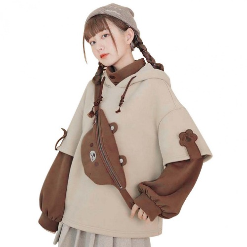  Cute Bear Pullover Hooded