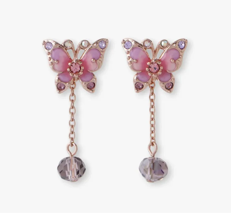Pink Fantasy Butterfly Earrings | Default Title