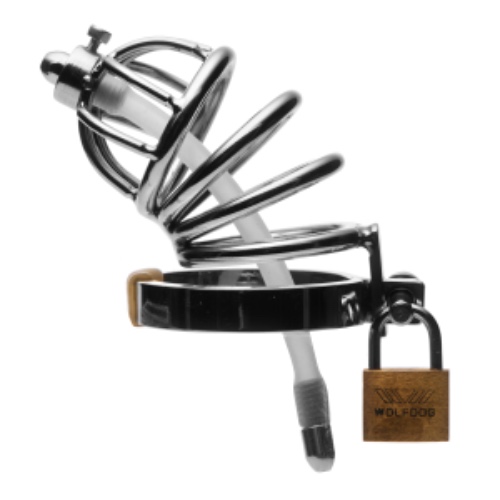 Stainless Steel Cage With Silicone Urethral Plug