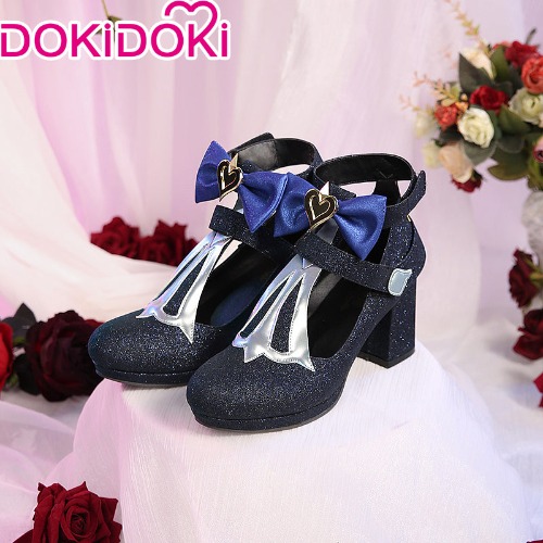 【Ready for ship】DokiDoki Game Genshin Impact Cosplay Fischl Cosplay Wig/Shoes Ein Immernachtstraum | Shoes(EU 38-39) Only-L-PRESALE