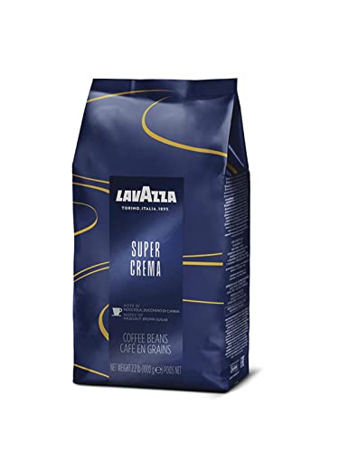Lavazza Super Crema Whole Bean Coffee Blend, light-Medium Espresso Roast, 2.2 Pound (Pack of 1) ,Premium Quality, Aromatic, Mild and creamy - Super Crema - 2.2 Pound (Pack of 1)