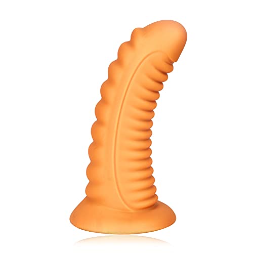 Realistic Dildo for Women Silicone Thread Thick Anal Plug with Strong Suction Cup Sex Factory (L) - L