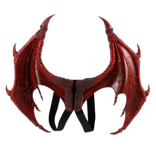 Dragon Wings Bat Wing Halloween Mardi Gras Demon Costume Cosplay Accessory - Red