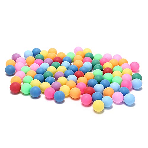 50Pcs/Pack Colored Ping Pong Balls 40mm 2.4g Entertainment Table Tennis Balls Mixed Colors for Game and Advertising - 50pcs