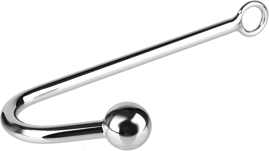 Weimob analhaken lang analhaken halsband Edelstahl Anal Hook mit 30mm Kugel Buttplug Butt plug Bondage Hook EINWEG