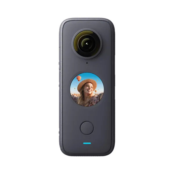 Insta360 ONE X2 360 Degree Waterproof Action Camera, 5.7K 360, Stabilization, Touch Screen, AI Editing, Live Streaming, Webcam, Voice Control - Standalone