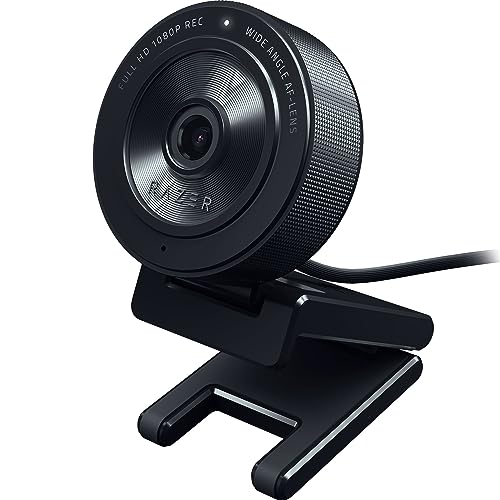 Razer Kiyo X - Full HD Streaming Webcam (1080p 30 FPS or 720p 60 FPS, Auto Focus, Plug & Play, Fully Customisable Settings, Flexible Mounting, Compact & Portable) Black - Kiyo X