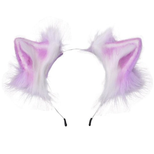 Luxurious Neko Ear Headband (10 Colors!) - Lavender