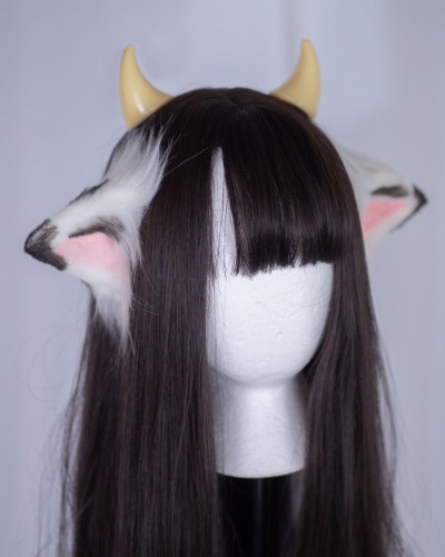 Cow Ears Headband - Black