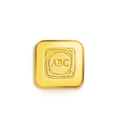 1oz ABC Gold Cast Bar 9999 Gold