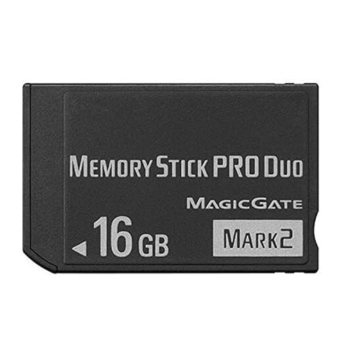 High Speed 16GB Memeory Stick Pro Duo (Mark2) PSP Memory Card Compatible with Sony PSP1000 2000 3000 Camera Memory Card