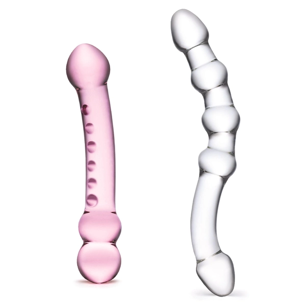 Glas 2 Piece Glass Dildo Pleasure Set - Dildos | Adam & Eve