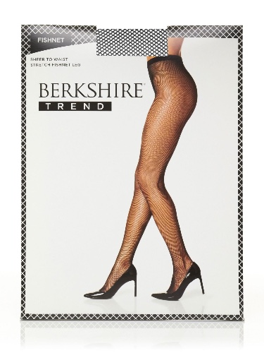 Berkshire Women's Trend Fishnet Pantyhose - 1X-2X Black