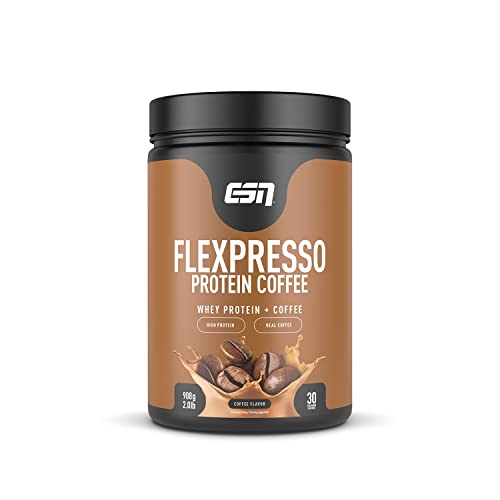 ESN Flexpresso Protein Coffee, 908g, Proteinpulver mit echtem Kaffee - Kaffee - 908 g (1er Pack)