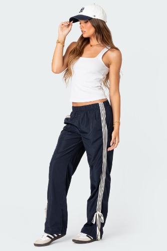 Remy Ribbon Track Pants | NAVY / S