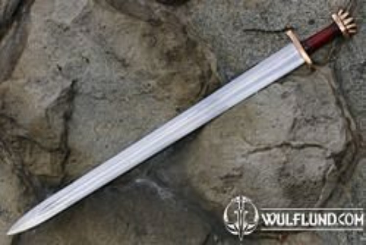 VIKING SWORD Petersen Type O, bronze pommel