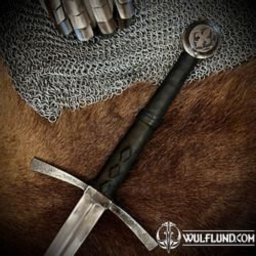 FLEUR DE LIS, HAND AND A HALF SWORD