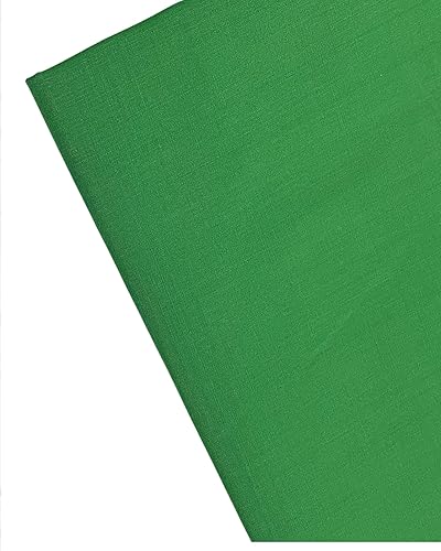 Plain Emerald Green Fabric - 45 inch / 112 cm Wide - for Dressmaking, Art & Craft, Sewing - 1 Metre - 1METRE - Emerald Green