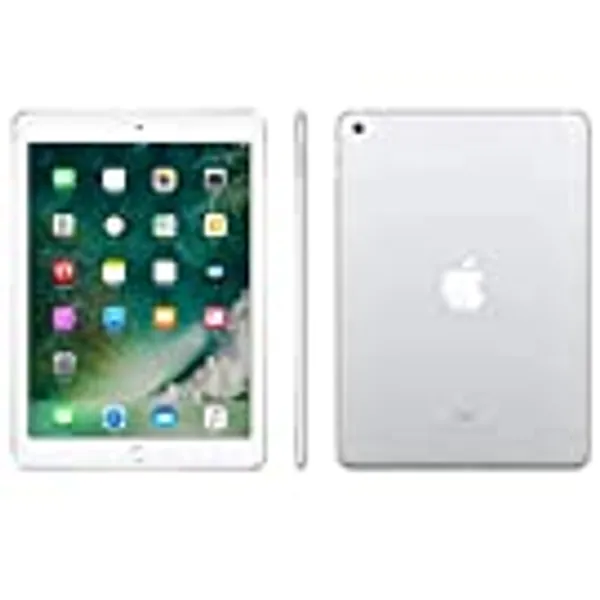 Apple iPad (5th Generation) WiFi , 128GB, Silver (2017 Model) (Renewed)