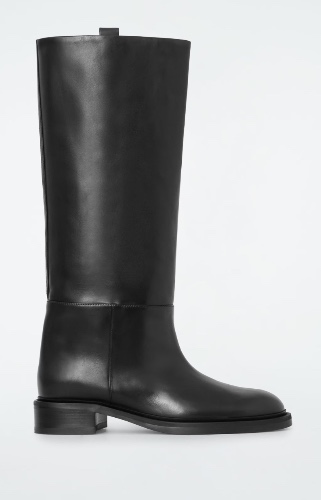Cos Black Riding Boots