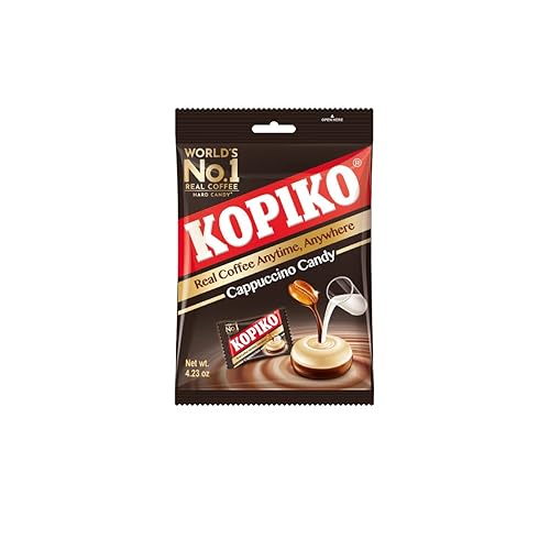 Kopiko Cappuccino Coffee Candy Pack - Cappuccino - 1 Pack-Bags