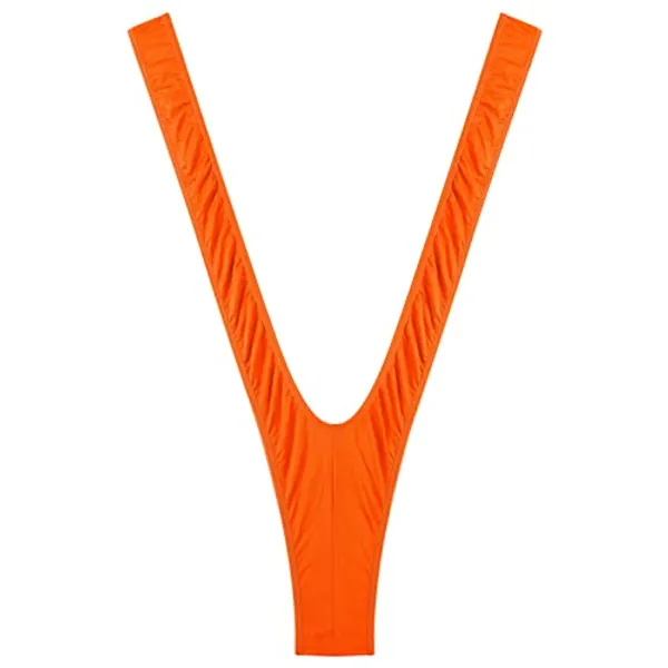 MODSON Women's Extreme Mini Sling Lingerie Micro Bikini Set Halter Swimsuit Lingerie with Ties Up