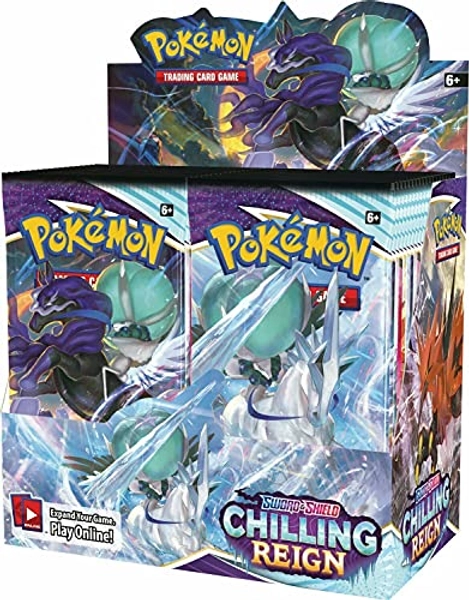 Pokemon Trading Card Game Sword & Shield Chilling Reign | Sealed Booster Box of 36 Packs