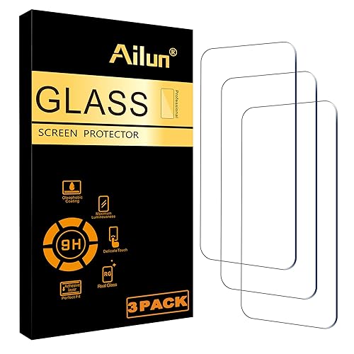 Ailun Screen Protector for iPhone 16 Plus/iPhone 15 Plus/iPhone 15 Pro Max [6.7 Inch] Display 3 Pack Tempered Glass, Dynamic Island Compatible, Case Friendly[Not for iPhone 16 Pro Max 6.9 Inch] - iPhone 16 Plus/15 Plus(Pro Max)-6.7 Inch