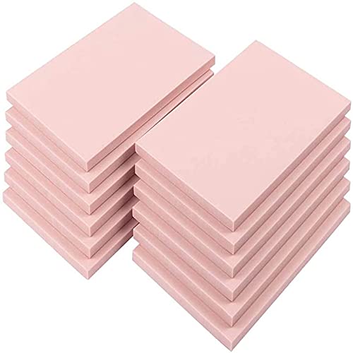 12pcs 4"x6" Pink Rubber Carving Blocks Linoleum Block