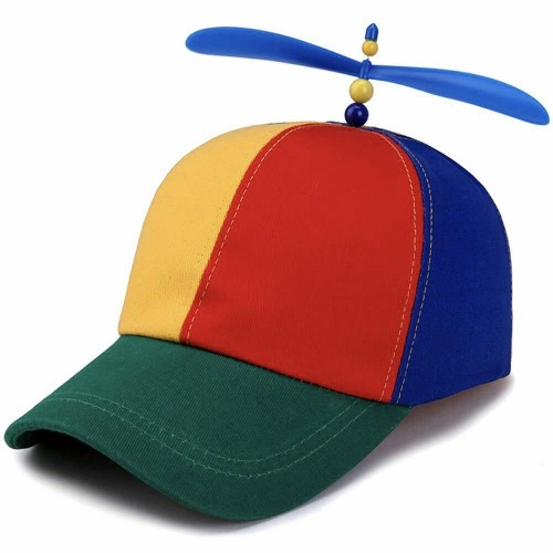 KitWinner Unisex Baseball Cap, Colorful Adjustable Cute Baseball Helicopter Propeller Hat Snapback Hat for School Girl Boy