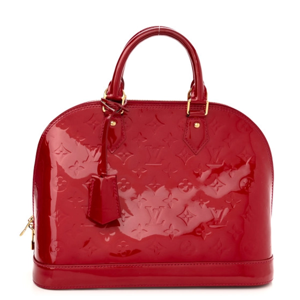 LOUIS VUITTON Vernis Alma PM Cherry | FASHIONPHILE