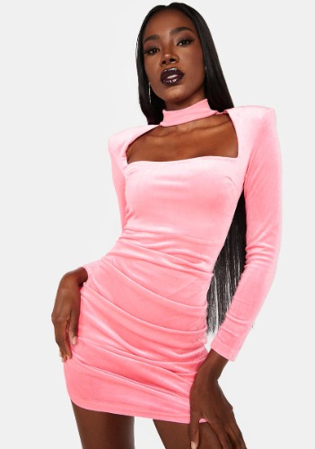 Sugar Decadent Pleasures Velvet Mini Dress | Medium