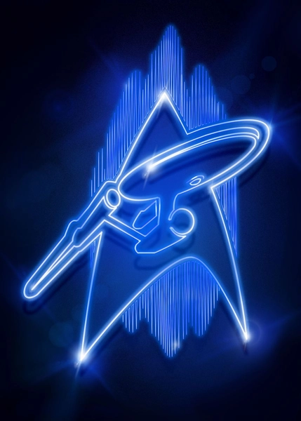 Star Trek  logo neon - Displate