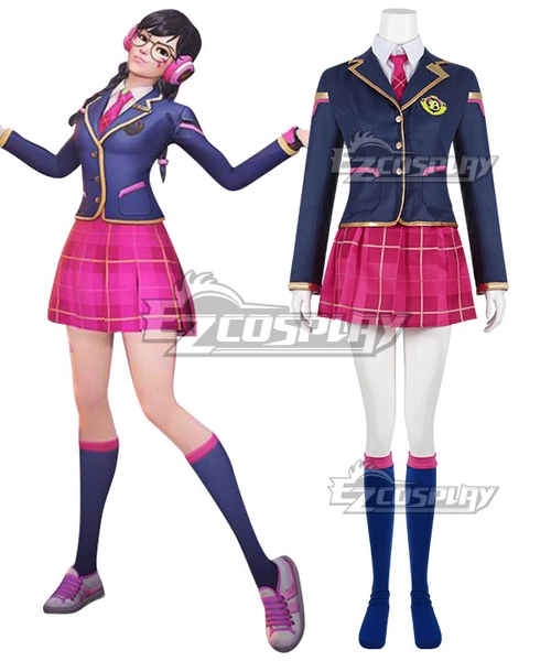 Overwatch OW Dva Hana Song Academy D․Va Cosplay Costume