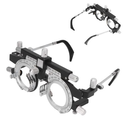 Optical Trial Lens Frame Optometry Eye Test, Adjustable PD Lightweight Trial Lens Frame, Eye Test Glasses Optical Trial Optician Accessories