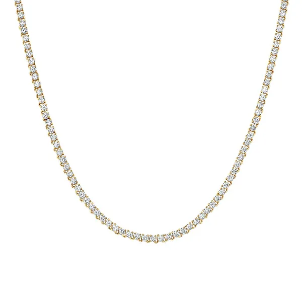 14K Yellow Gold Petite Lab Diamond Tennis Necklace (2 1/5 ct. tw.)