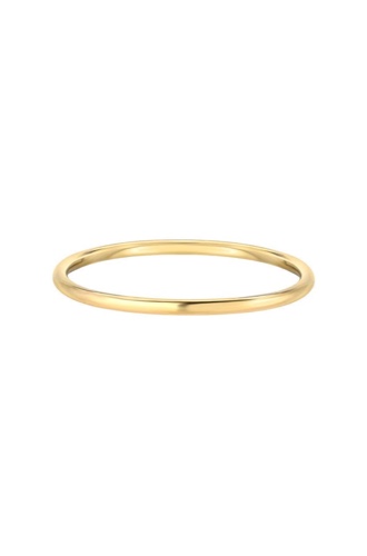 14k Gold Band, Minimal Gold Ring, Dainty Stackable Ring, Handmade, Yellow Gold, Rose Gold, White Gold, Zoe Lev Jewelry