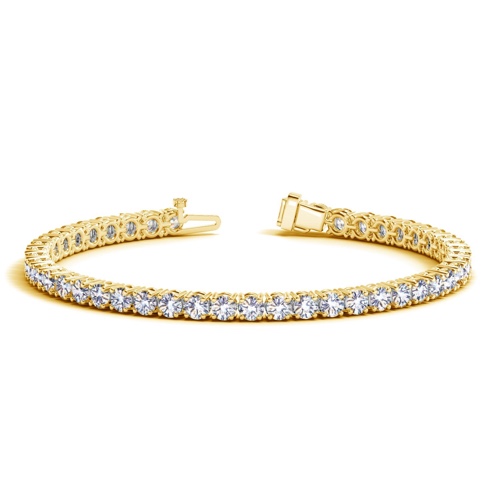 2-20 Carat Certified Classic Diamond Tennis Bracelet Value Collection - Yellow Gold 3.0 carats