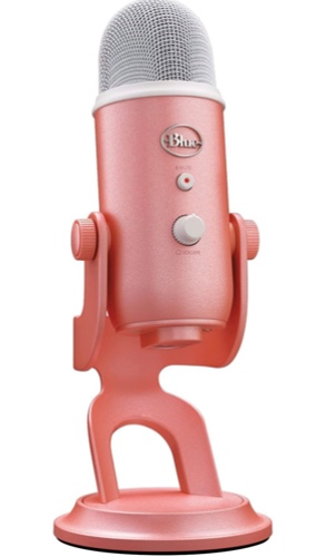 Amazon.com: Logitech Blue Yeti Premium USB Gaming Microphone for Streaming, Blue VO!CE Software, PC, Podcast, Studio, Computer Mic, Exclusive Streamlabs Themes, Special Edition Finish - Pink Dawn : Musical Instruments