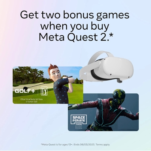 Amazon.com: Meta Quest 2 — Advanced All-In-One Virtual Reality Headset — 128 GB Get Meta Quest 2 with GOLF+ and Space Pirate Trainer DX included